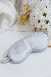 Sweet Dreams Satin Eye Mask Silver
