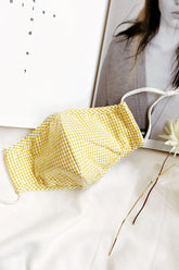 Maiden Mask Gingham Yellow