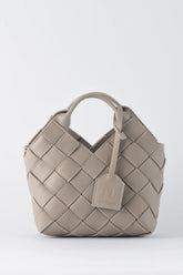 TEN TONES Clementine Woven Mini Tote Beige