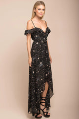 Celeste Star Print Maxi Dress