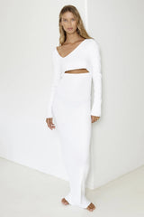 SNDYS Aurora Maxi Dress White