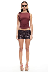 LIONESS Rendezvous Top Burgundy