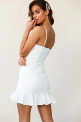 Emoji Bodycon Mini Dress White