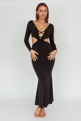Dress Codes Cut-Out Maxi Dress Black