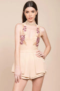 Meilani Collar Romper Nude