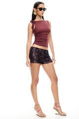 LIONESS Rendezvous Top Burgundy