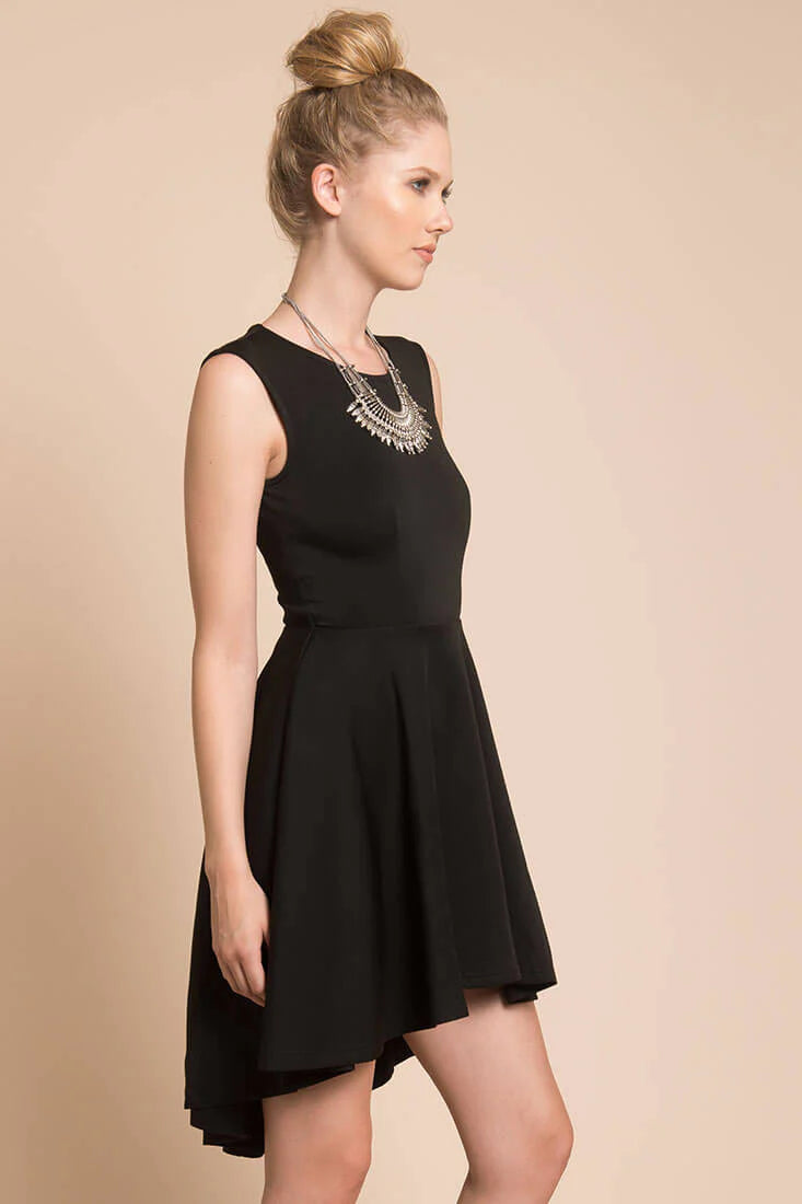 Maya Closed Back Dress Black