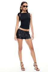 LIONESS Night Rider Mini Short Onyx