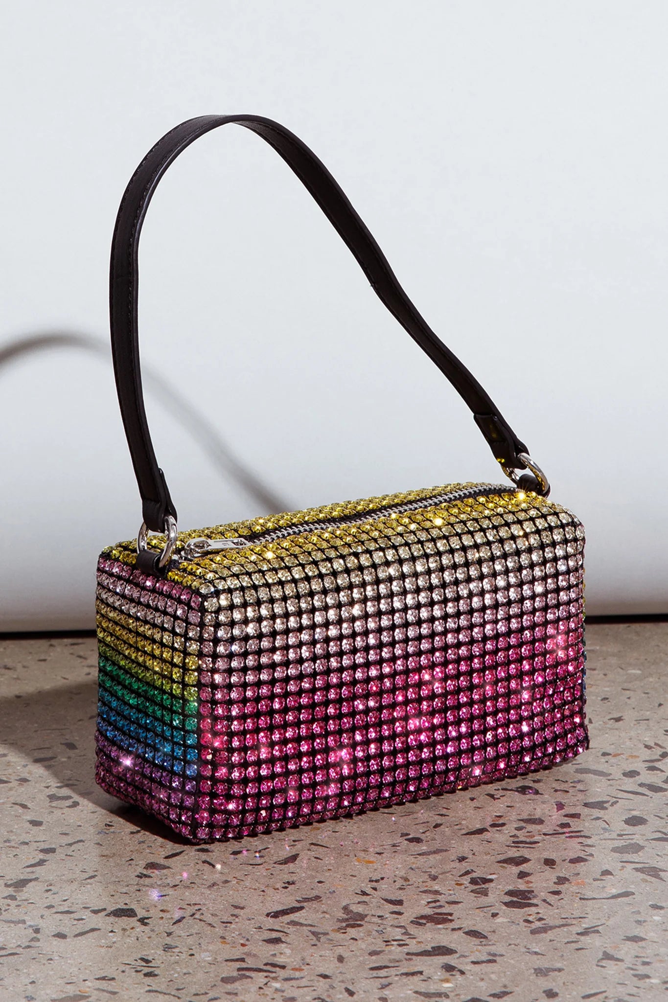 Mara Crystal Rectangular Bag Green Multi