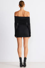 SNDYS Madrid Mini Dress Black