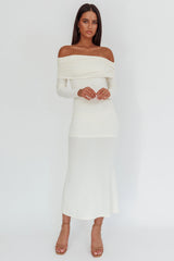 Juju Off-Shoulder Maxi Dress White