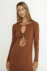 SNDYS Tallulah Maxi Dress Chestnut