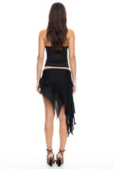 LIONESS Palisades Halter Top Onyx
