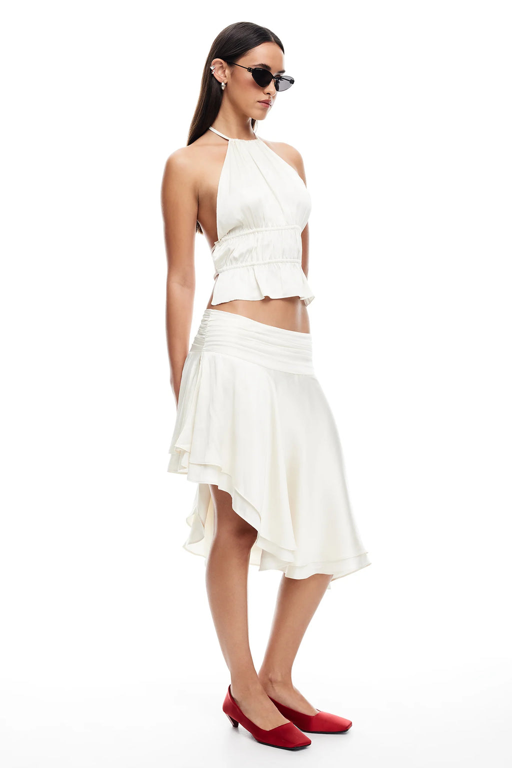 LIONESS Legacy Halter Top Ivory