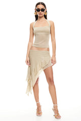 LIONESS Palisades Halter Top Oyster