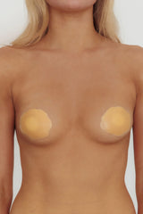 Roses Round Silicone Nipple Cover Nude