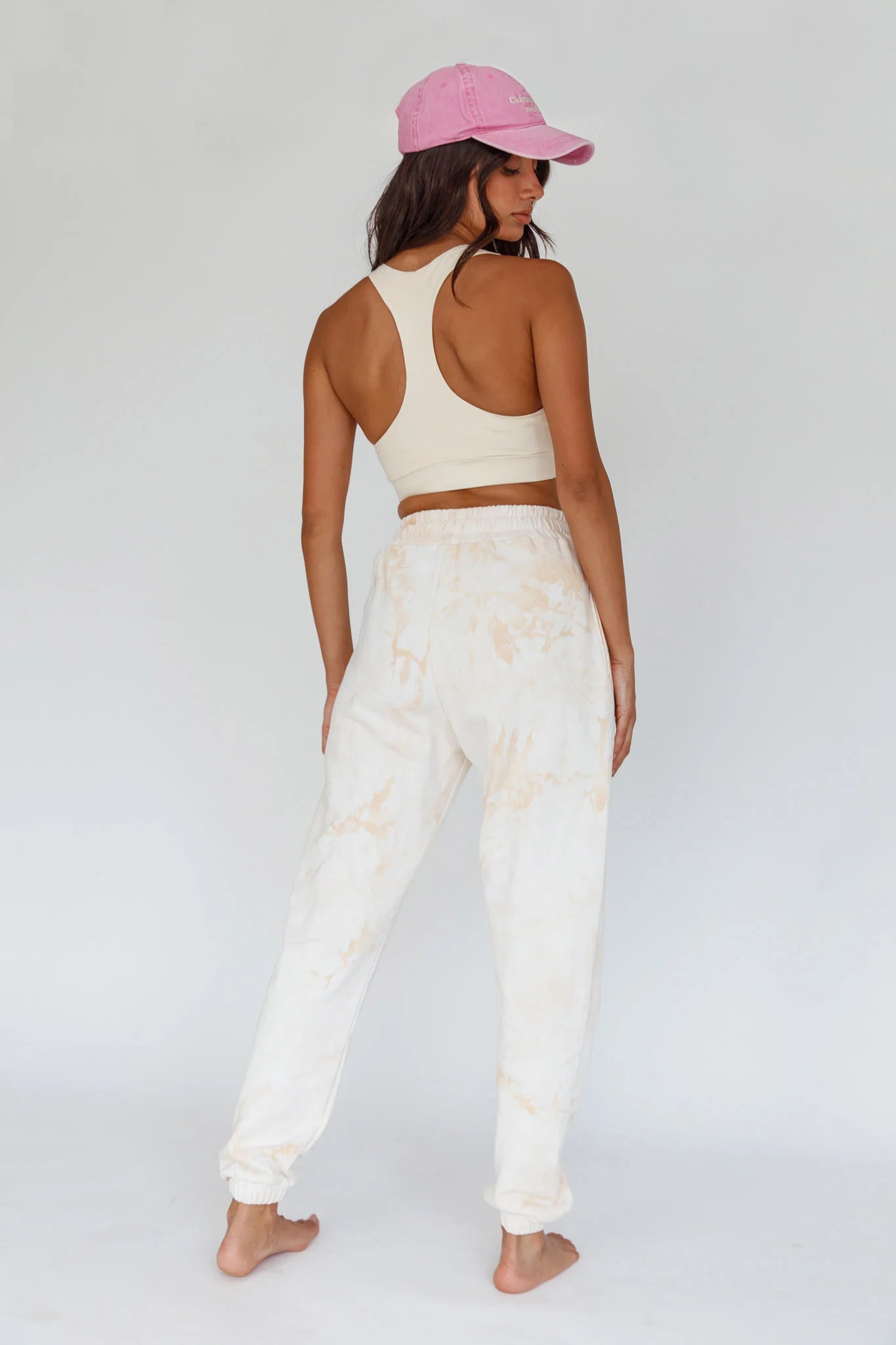 Serene Racerback Crop Top Sand