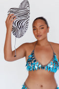Zebra Print Cowboy Hat