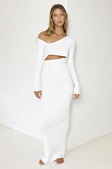 SNDYS Aurora Maxi Dress White