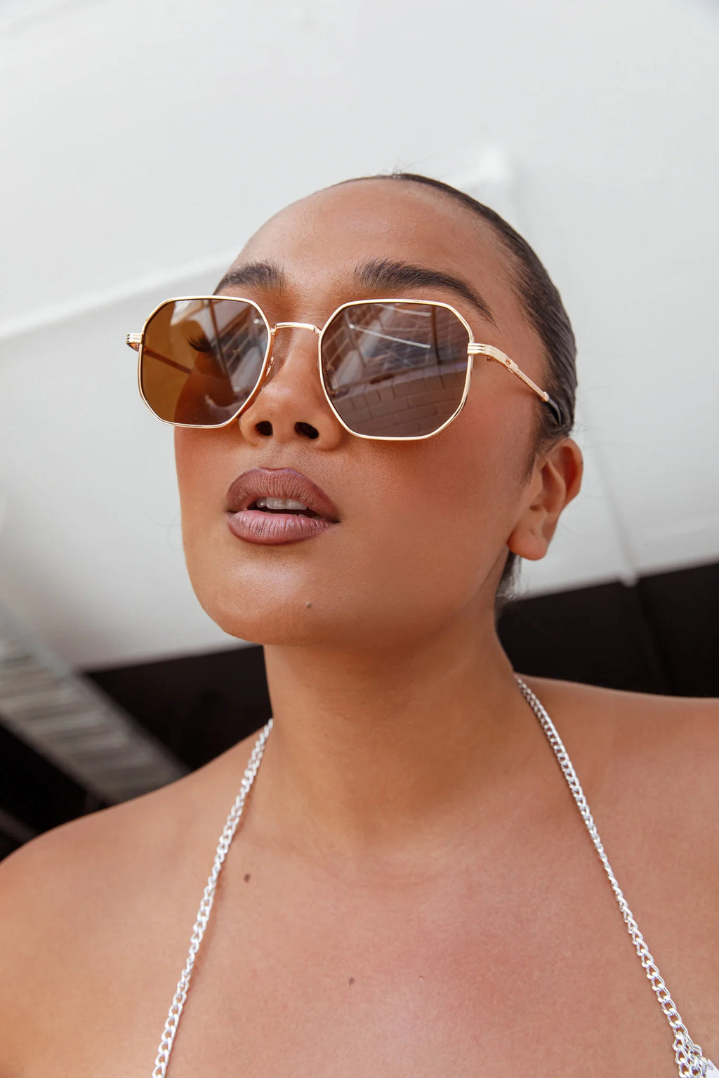 Sahara Aviator Sunglasses Tea
