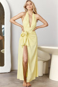 La Habra Halterneck Romper Lemon