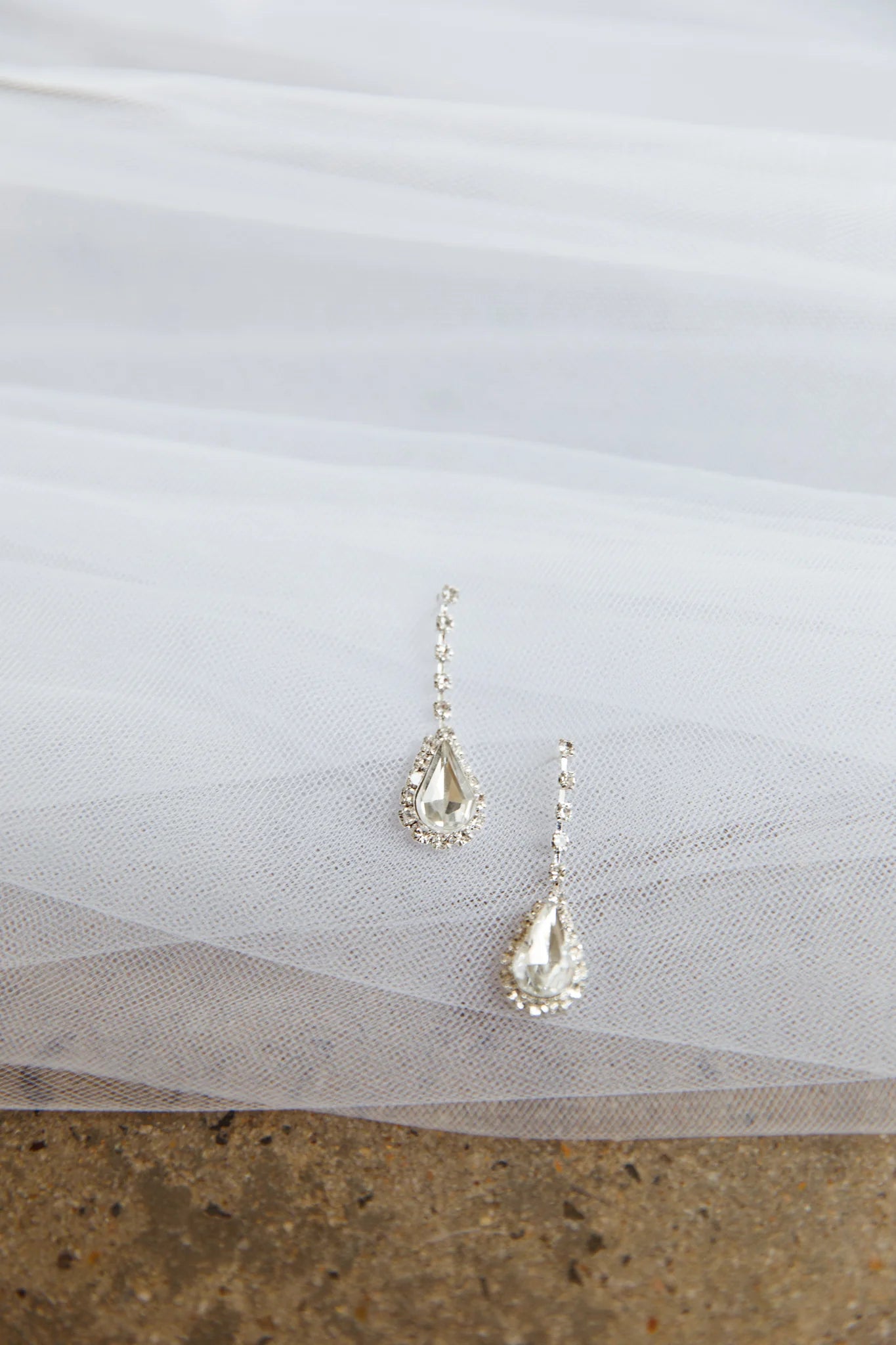 Melissa Diamante Necklace and Earrings Set Silver