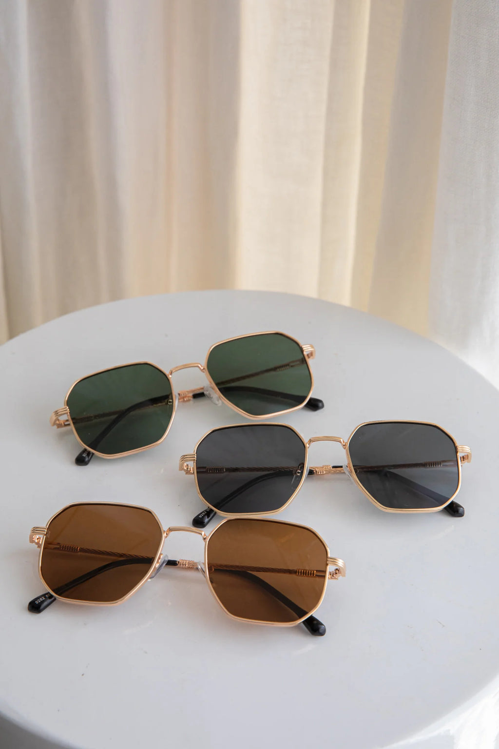Sahara Aviator Sunglasses Dark Green