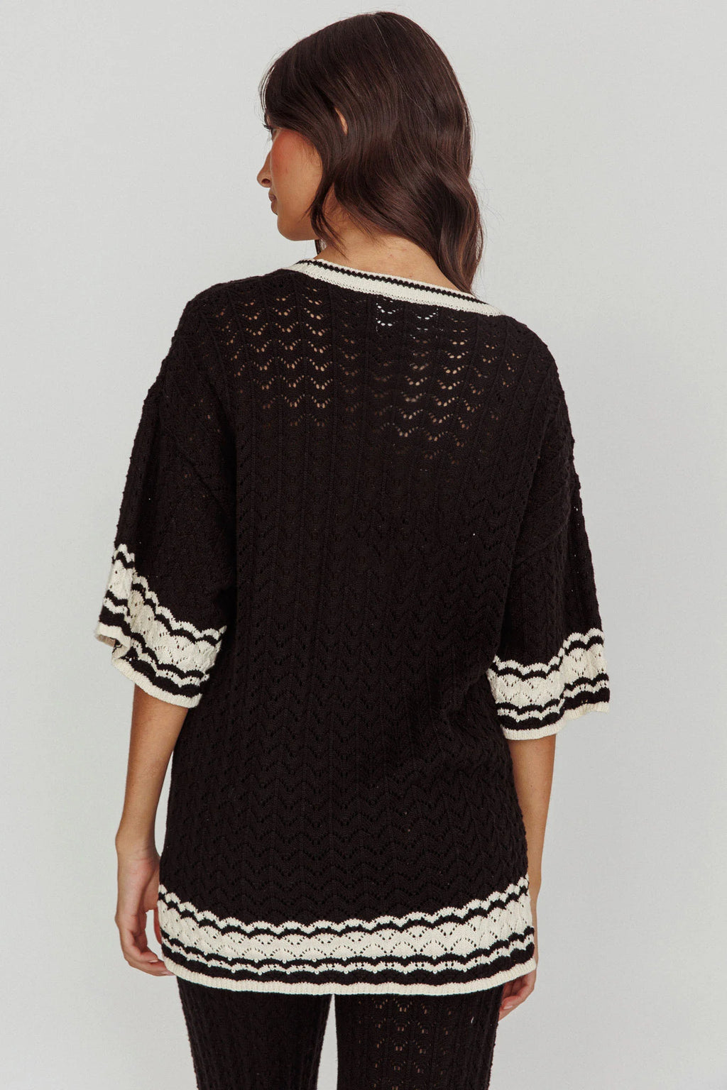 Rhodes Cotton Relaxed Knit Shirt Black