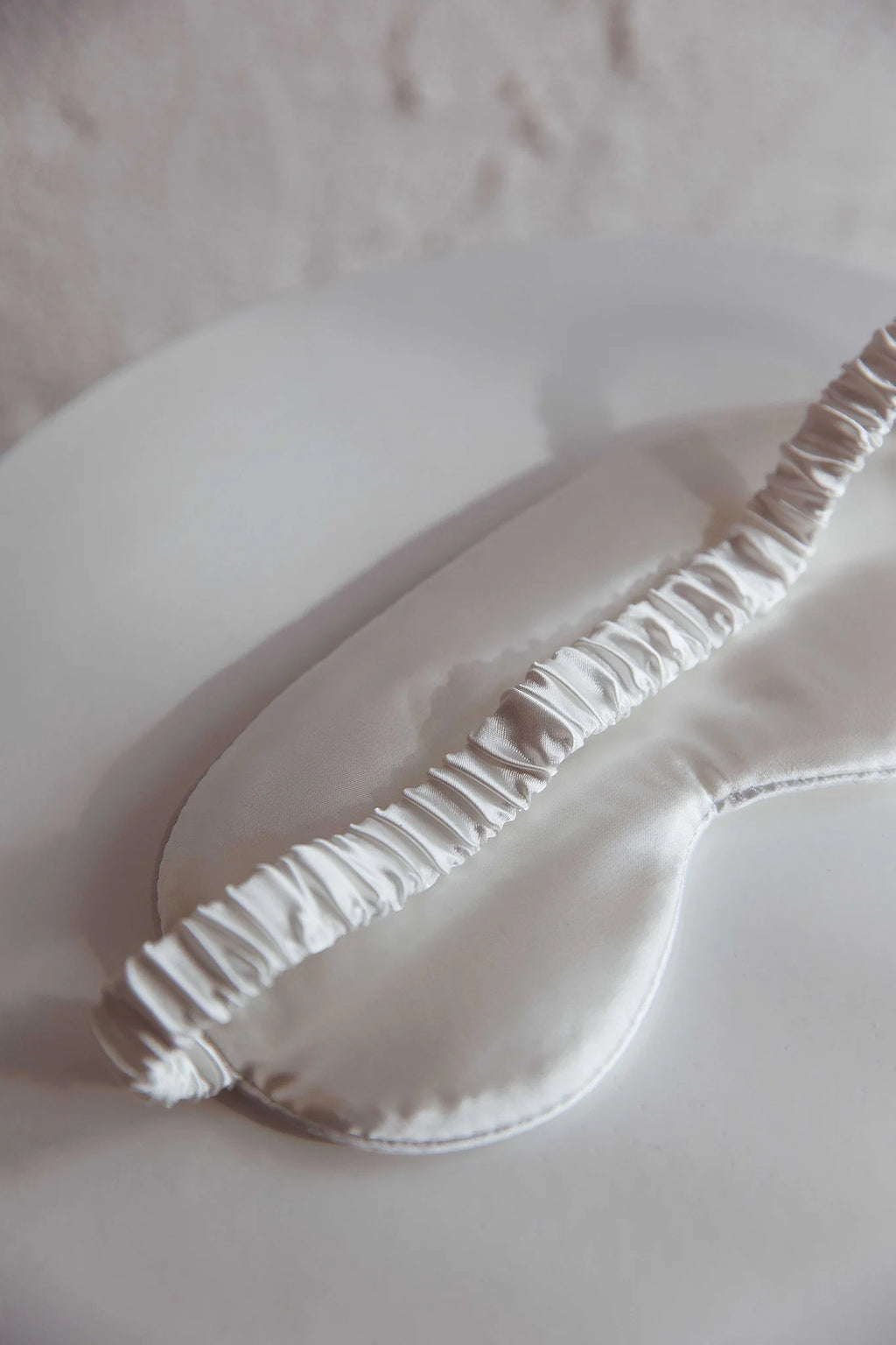 Sweet Dreams Satin Eye Mask White