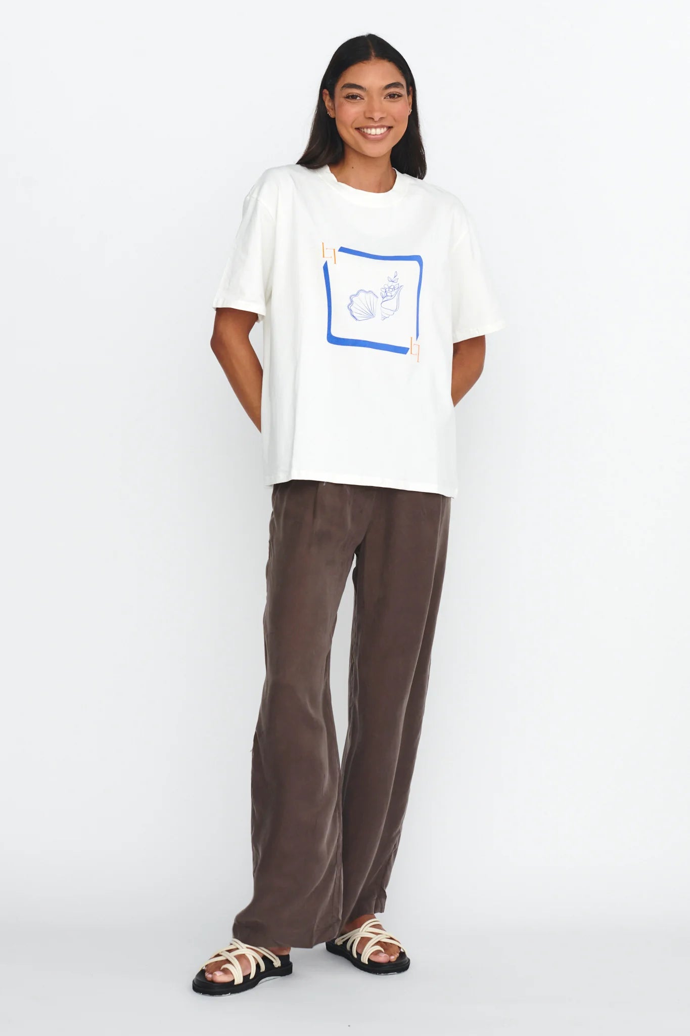 LOST IN LUNAR By The Sea Tee White